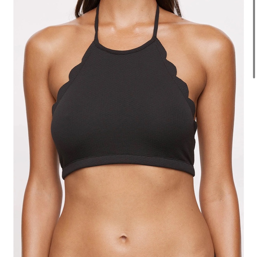 Marysia Halter Mott Bikini Top and Bottom in Navy